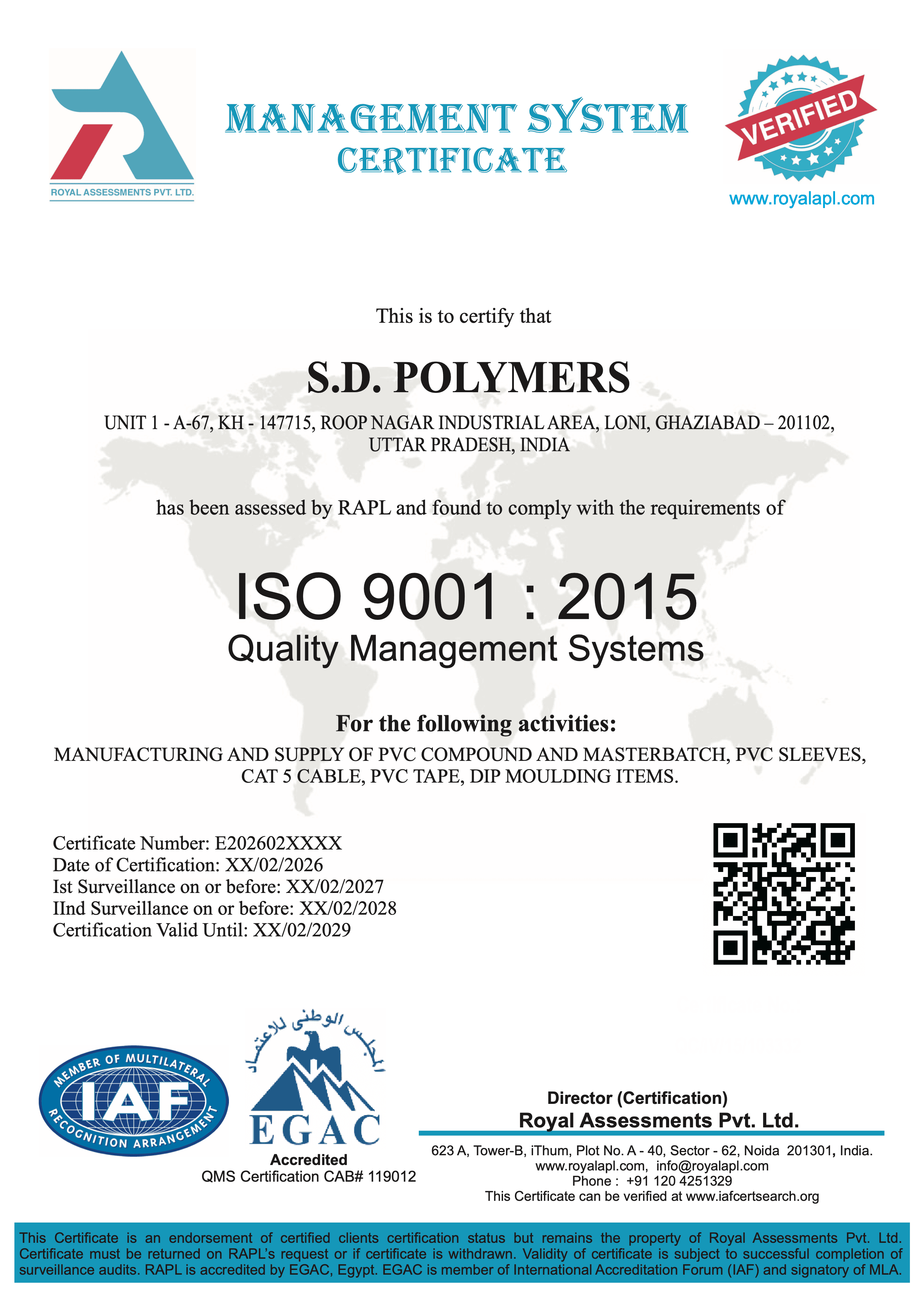ISO 9001 Certified